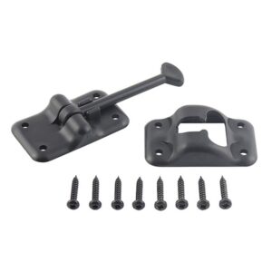 AP PRODUCTS - PLASTIC DOOR HOLDBACK 3-1/2 BLACK - 013-084BL
