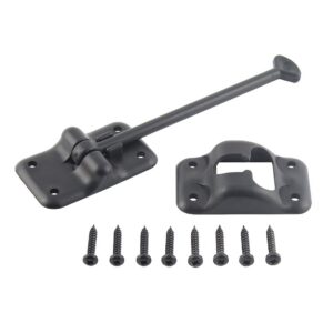 AP PRODUCTS - PLASTIC DOOR HOLDBACK 6' BLACK - 013-085BL