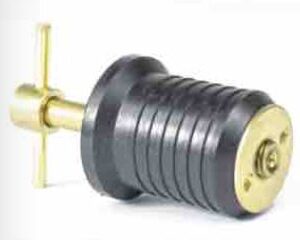 MOELLER DRAIN PLUG - TWIST TURN BRASS 1' 053061-10