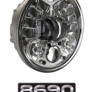 JW SPEAKER - 8690A2-12V LED HEADLIGHT  CHROME - ="0555101"