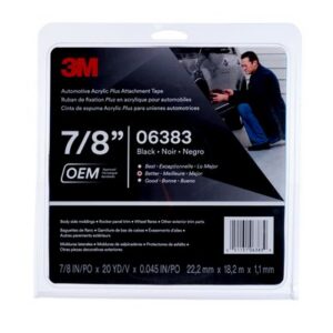 3M - ATTACH TAPE 7/8'X20YD BLK - 06383