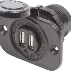 BLUE SEA DUAL USB CHARGER SOCKET 1016-BSS