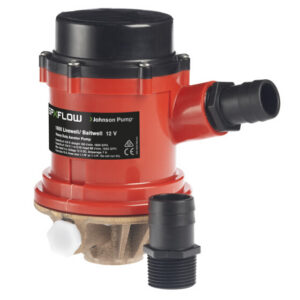 JOHNSON PUMP LIVWELL PMP 1600 GPH 12V WITH INLET 16004B