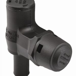 ATTWOOD MARI VENT-FUEL(P-TRAP)BLACK 1670-1