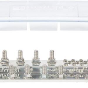 BLUE SEA POWERBAR1000 8 X 3/8 STUD W/ CVR 1990-BSS