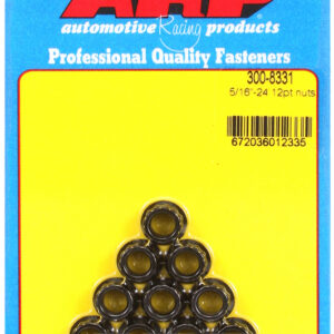 ARP - NUTS 5/16-24 12PT PK/10 - 300-8331