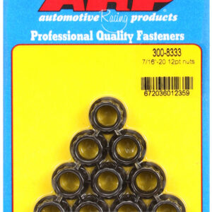 ARP - NUTS 7/16-20 12PT PK/10 - 300-8333