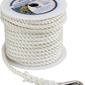 SEA DOG TWISTED NYLON ANCHOR LINE 3/8' 301110150WH-1