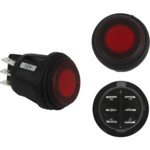 RIGID 3 POSITION CHERRY ROCKER SWITCH 40181