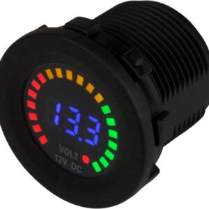 SEA DOG ROUND VOLTAGE METER 5V-15VDC - W/RA 421617