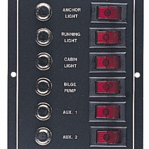 SEA DOG ALUMINUM CIRCUIT BREAKER PANEL 422800-1