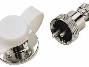 SEA DOG CHROME BRASS CONNECTOR 3 AMP 4 -PIN 426264-1