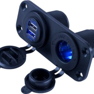 SEA DOG USB/12V POWER SOCKET PANEL W/ 426505-1