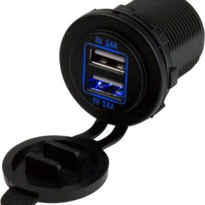 SEA DOG ROUND DUAL USB POWER SOCKET 426515-1
