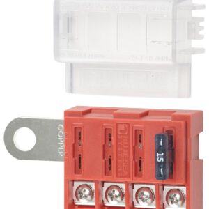 BLUE SEA - FUSE BLOCK STBLADE 4CIRC - 5023-BSS