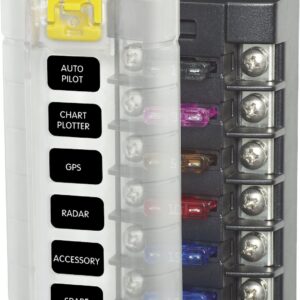 BLUE SEA - FUSE BLOCK STBLADE 6CIRC IND - 5035-BSS