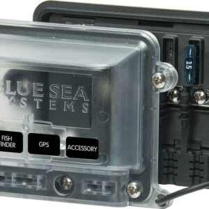 BLUE SEA - FUSE BLOCK STBLADE H2O 4CIRC FUSE - 5056-BSS