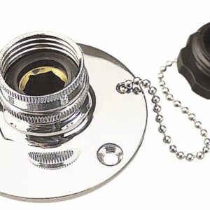 SEA DOG CHROME BRASS FRESH WATER INLET 512110-1