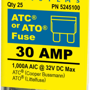 BLUE SEA - FUSE ATO/ATC 30A PACK 25 - 5245100-BSS