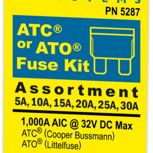 BLUE SEA - FUSE KIT ATO/ATC 6 PIECE - 5287-BSS