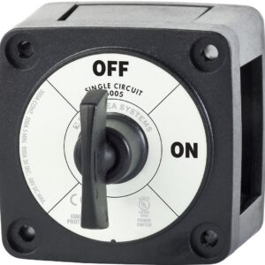 BLUE SEA - SWITCH BATTERY M ON/OFF W/KEY BLK - 6005200-BSS
