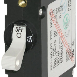 BLUE SEA - CIRCUIT BREAKER AA1TOGGLE 5A WHT - 7202-BSS