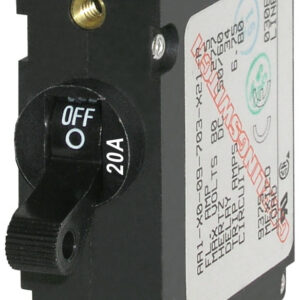 BLUE SEA - CIRCUIT BREAKER AA1TOGGLE 20A BLK - 7212-BSS