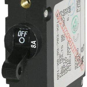 BLUE SEA - CIRCUIT BREAKER AA1TOGGLE 8A BLK - 7347-BSS