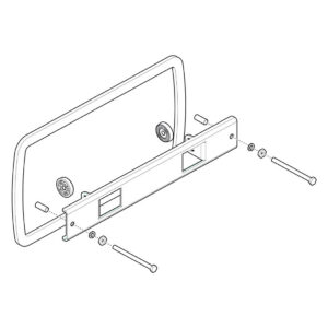 HUMMINBIRD IN DASH MOUNTING KIT  HELIX 7 740174-1