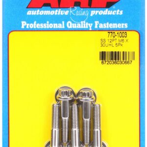 ARP - M6 X 1.00 X 30 12PT SS - 770-1003