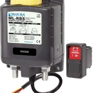 BLUE SEA - SOLENOID ML 500A 12V RBS W/MANCTRL - 7700-BSS