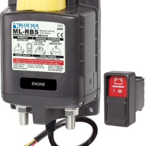 BLUE SEA - SOLENOID ML 24V RBS SPST W/MAN 2 - 7717-BSS