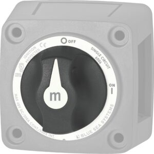 BLUE SEA SWITCH BATTERY M KNOB REPLACE BLK 7901200-BSS
