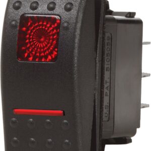 BLUE SEA SWITCH CONTURA2 DPDT ON-OFF-ON BLK 7936-BSS