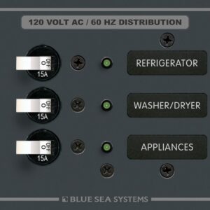 BLUE SEA PANEL 120VAC 3POS 8058-BSS