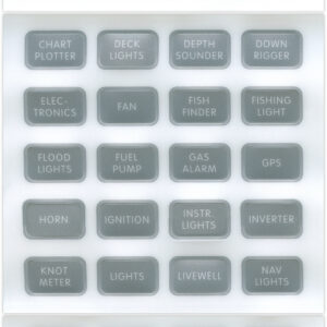 BLUE SEA LABEL KIT DC H2O COMPACT GRAY 8217-BSS