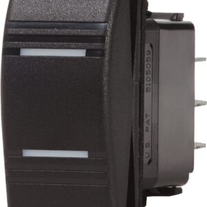 BLUE SEA SWITCH CONTURA DPDT ON-OFF-ON BLK 8286-BSS