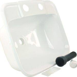 JR PRODUCTS - MOLDED SINK  WHITE - ="95351"