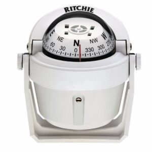 RITCHIE COMPASS  BRKT MNT  2.75' DIAL  WHT. B-51W