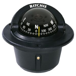 RITCHIE COMPASS FLUSH MNT 2.75'DIAL BLACK F-50