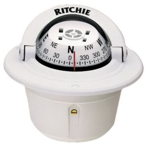 RITCHIE COMPASS FLUSH MNT 2.75'DIAL WHITE F-50W