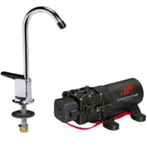 JOHNSON PUMPS - FAUCET/1.1GPH PUMP COMBO 12V - 61123