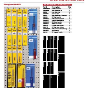 AP PRODUCTS - BIT & HAND TOOLS PLAN-O-GRAM - 009-4010