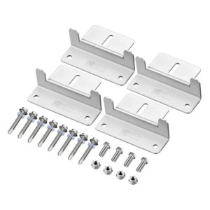 RICH SOLAR MNTNG HRDWRE Z-BRKTS W/SCREWS 1.25' RS-ZB4H