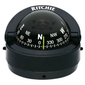 RITCHIE COMPASS SURFACE MNT 2.75'DIAL BLK. S-53