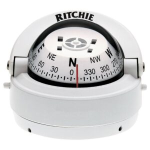 RITCHIE COMPASS SURFACE MNT 2.75'DIAL WHT. S-53W