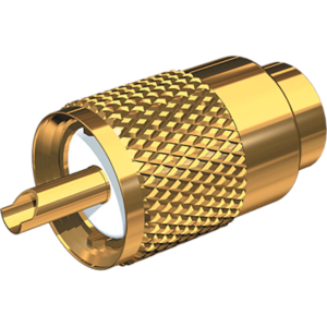 SHAKESPEARE GOLD PLATED PL-259 CONNECT W/UG176 PL-259-8X-G